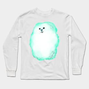 Cute cloudy face dog Long Sleeve T-Shirt